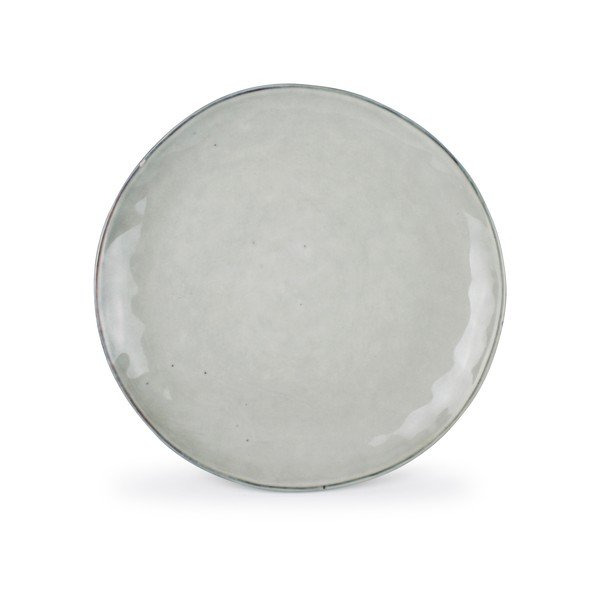 Zelený talíř z kameniny ø 28 cm Artisan – Salt&Pepper