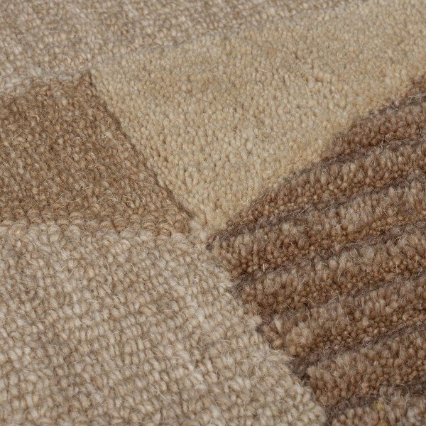 Hnědý ručně tkaný vlněný běhoun 60x230 cm Moda Asher – Flair Rugs-image-3