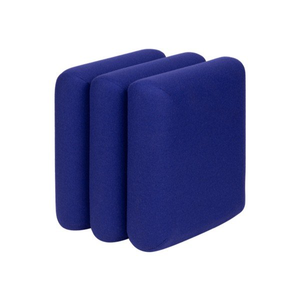 Modrý vlněný taburet Radd – noo.ma