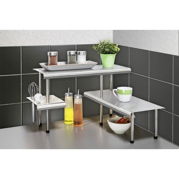 Přídavná polička z nerezové oceli Massivo - Maximex-image-1