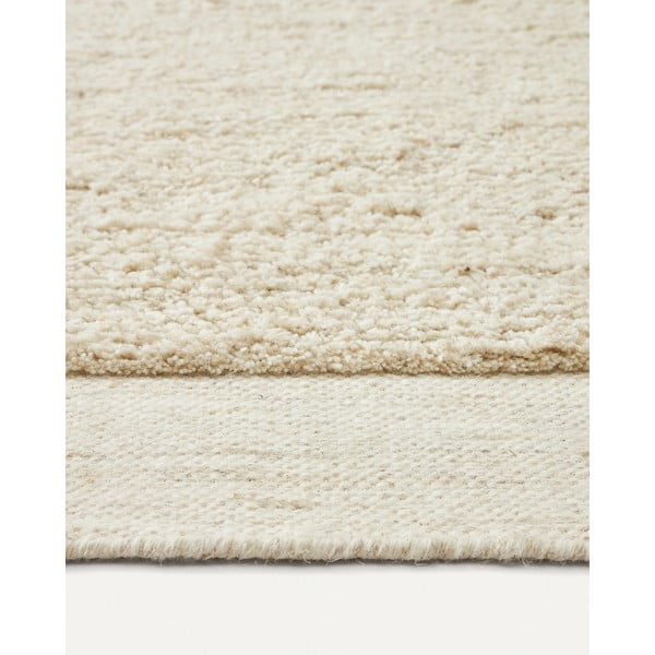Bílý vlněný koberec 160x230 cm Marely – Kave Home-image-3