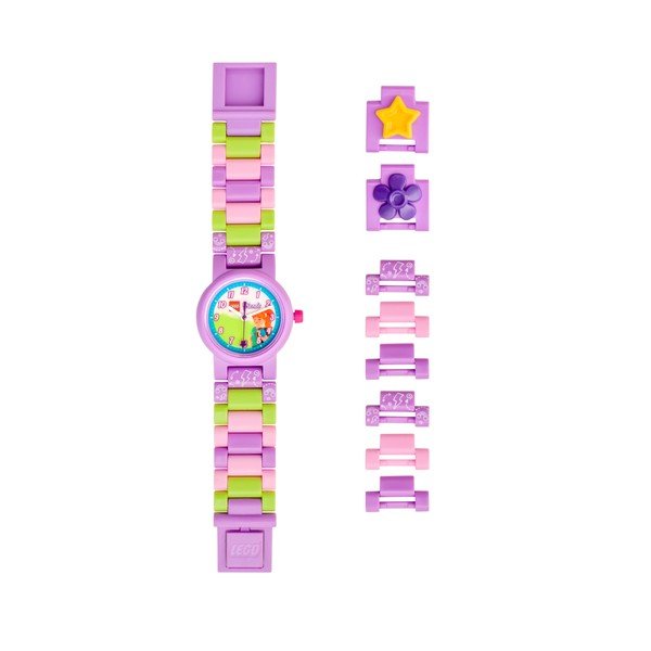 Fialové náramkové hodinky se skládacím řemínkem LEGO® Friends Mia-image-4
