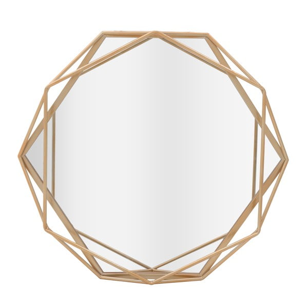 Nástěnné zrcadlo s detaily ve zlaté barvě InArt Beyhive Round