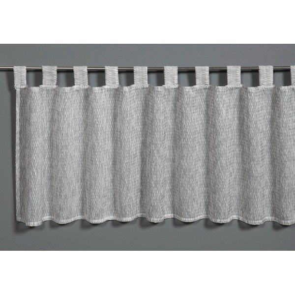 Šedá záclona 45x140 cm Jacquard-Voile - Gardinia