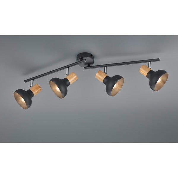 Matně černé bodové svítidlo ø 10 cm Latika – Reality-image-1