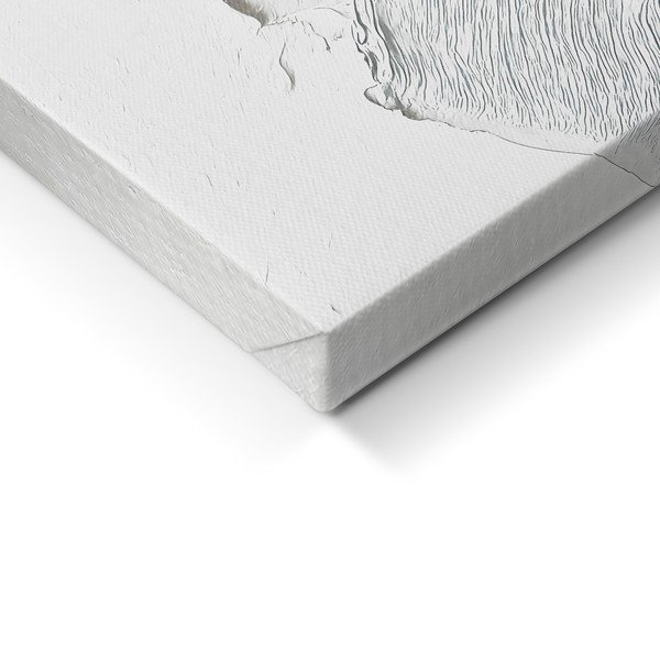 Obraz s ručně malovanými prvky na plátně 70x100 cm Petal Glow – Styler-image-2