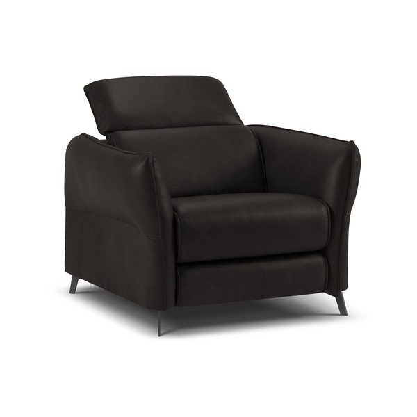 Černé kožené křeslo Hubble – Windsor & Co Sofas-image-2