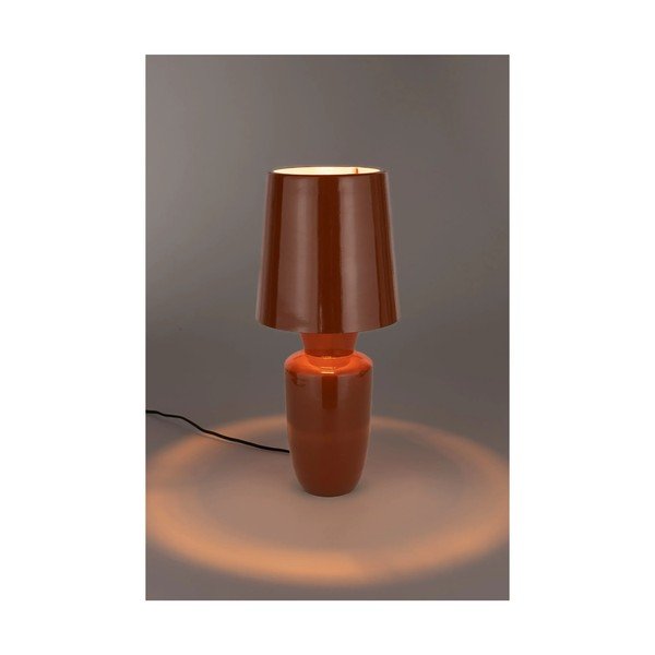 Kovová stolní lampa v terakotové barvě s kovovým stínidlem (výška 42 cm) Classy – Zuiver-image-2