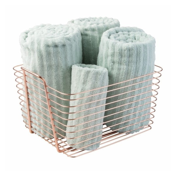 Oranžový kovový košík InterDesign Classico, 37,5 x 30 cm-image-2