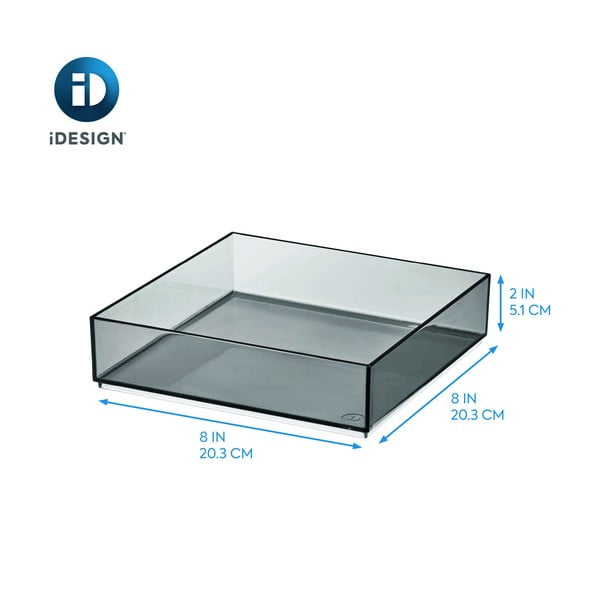 Matně černý koupelnový organizér na kosmetiku z recyklovaného plastu – iDesign-image-4