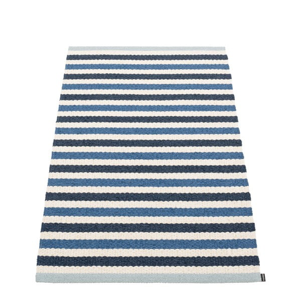 Modro-krémový vnitřní a venkovní koberec 70x120 cm Teo Denim – Pappelina