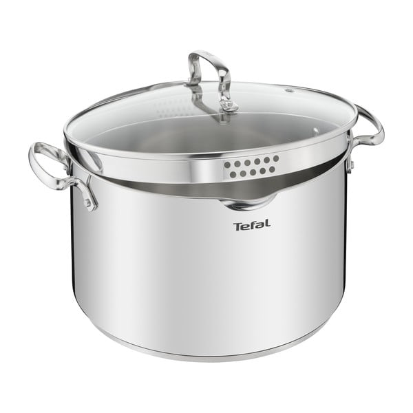 Nerezový hrnec s pokličkou na indukci 10 l Duetto+ – Tefal-image-1