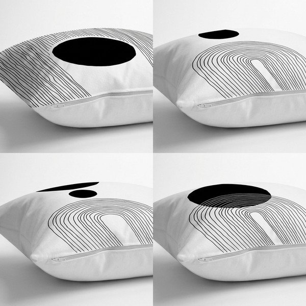 Povlaky na polštáře v sadě 4 ks 43x43 cm Simple Arch – Minimalist Cushion Covers-image-1