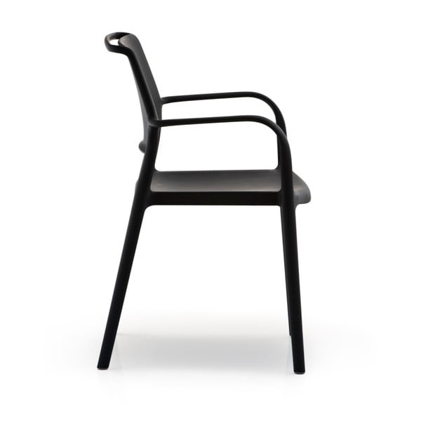 Černá židle s područkou Pedrali Ara