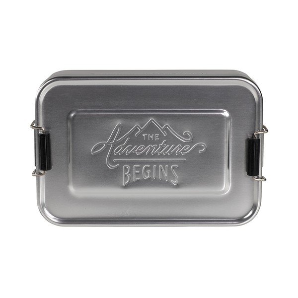 Hliníkový box na svačinu ve stříbrné barvě Gentlemen's Hardware Silver Tin, 120 x 101 x 30 mm-image-2