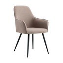 Šedá čalouněná jídelní křesla v sadě 2 ks s područkami Harbo – House Nordic