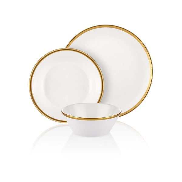18dílný set porcelánového nádobí Mia Halos Gold
