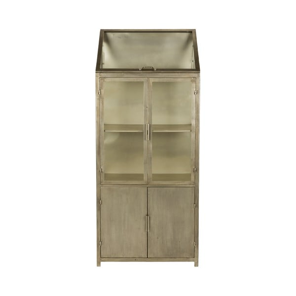 Šedá kovová vitrína 64x151x35 cm Monviso – Dutchbone