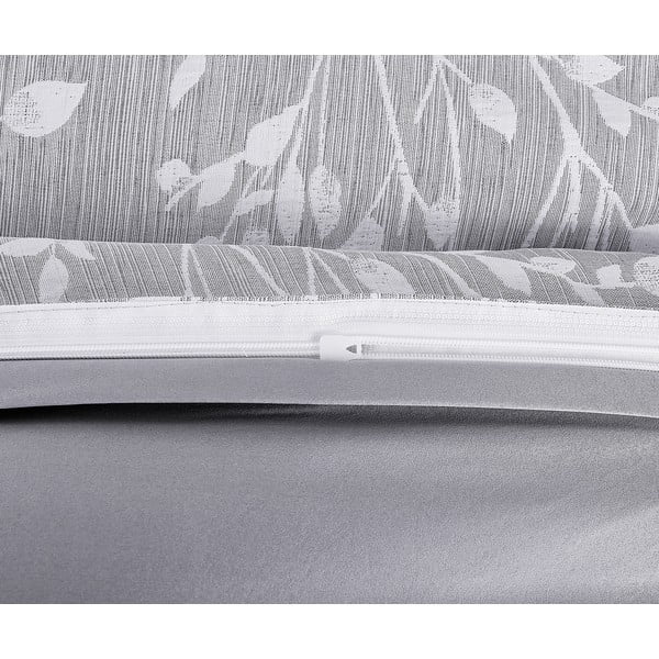 Šedé povlečení na jednolůžko z žakáru 140x200 cm Boston – My House-image-3