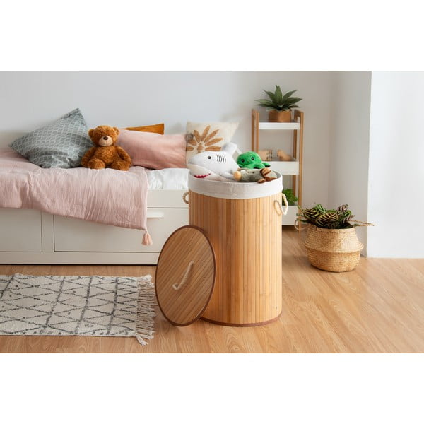 Světlý úložný košík z mořské trávy Compactor, ⌀ 27 cm-image-2