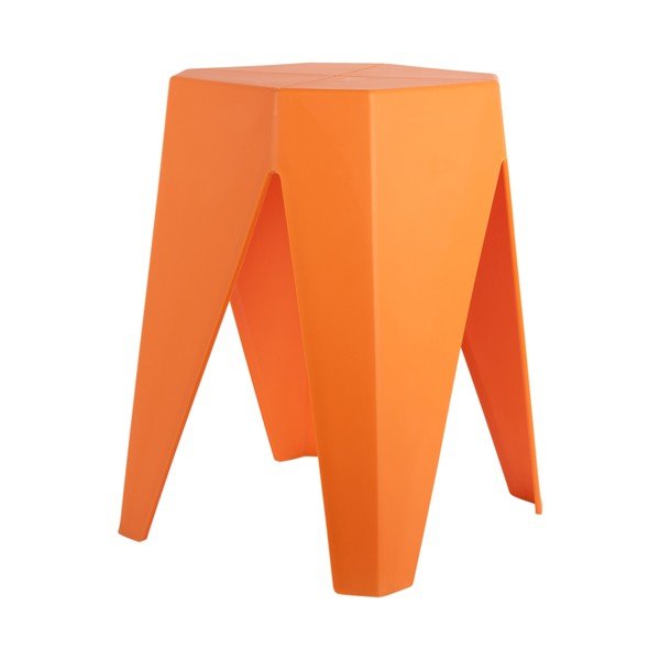 Oranžová plastová stolička Cherish – Leitmotiv