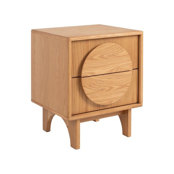 Noční stolek v dekoru dubu v přírodní barvě Groove – Zuiver-image-2