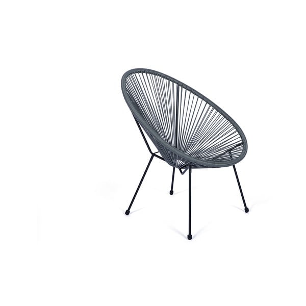 Šedé zahradní křeslo z umělého ratanu Bonami Selection Avocado-image-1