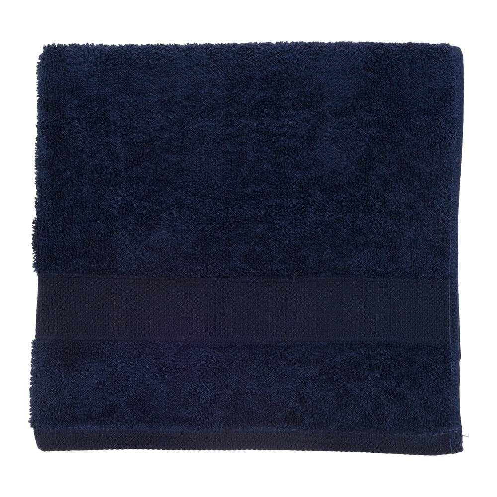 Tmavě modrý froté ručník Walra Frottier, 50x100 cm