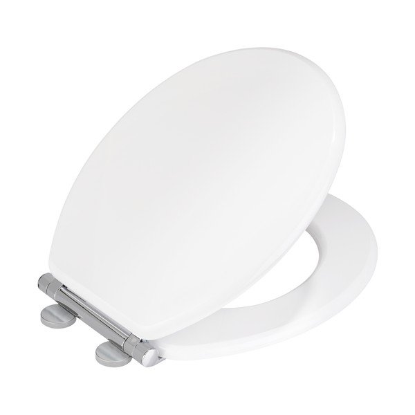 Bílé záchodové prkénko s automatickým zavíráním 37 x 43 cm Morra - Wenko-image-2