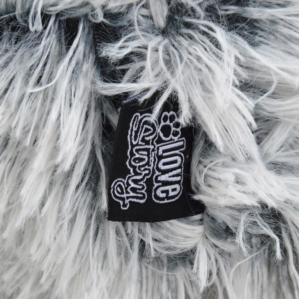 Bílý pelíšek pro psa 100x70 cm Fluffy Heather – Love Story-image-4