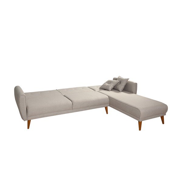 Béžová rozkládací rohová pohovka Aria  – Balcab Home-image-3