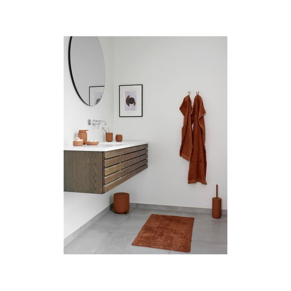 Oranžovohnědá bavlněná osuška 70x140 cm Terracotta – Zone-image-3