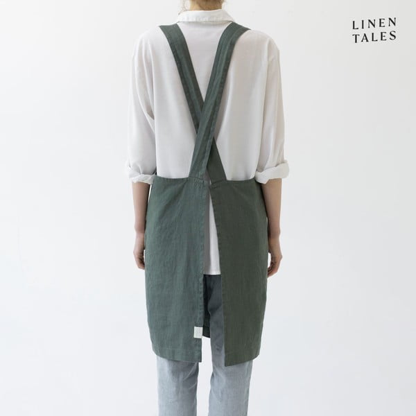 Lněná zástěra Crossback – Linen Tales-image-2