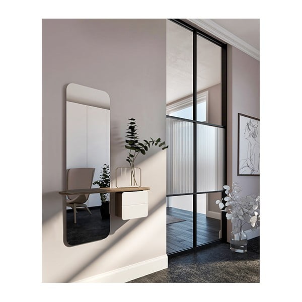 Bílo-hnědá předsíňová sestava v dekoru dubu One More Look – UMAGE-image-4