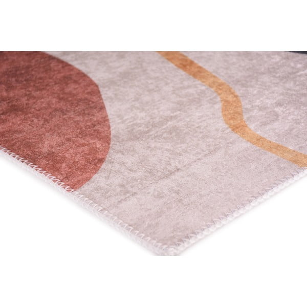 Pratelný běhoun v modro-krémové barvě 80x200 cm – Vitaus-image-2