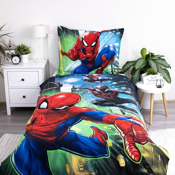 Bavlněné dětské povlečení na jednolůžko 140x200 cm Spider-man – Jerry Fabrics-image-2