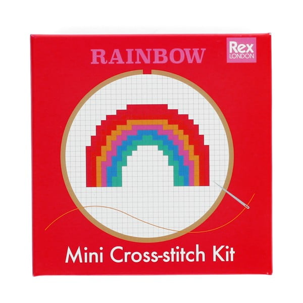 Kreativní sada Cross-stitch Kit Rainbow – Rex London