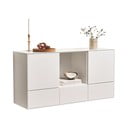 Bílá nízká závěsná komoda 135x68 cm Edge by Hammel – Hammel Furniture