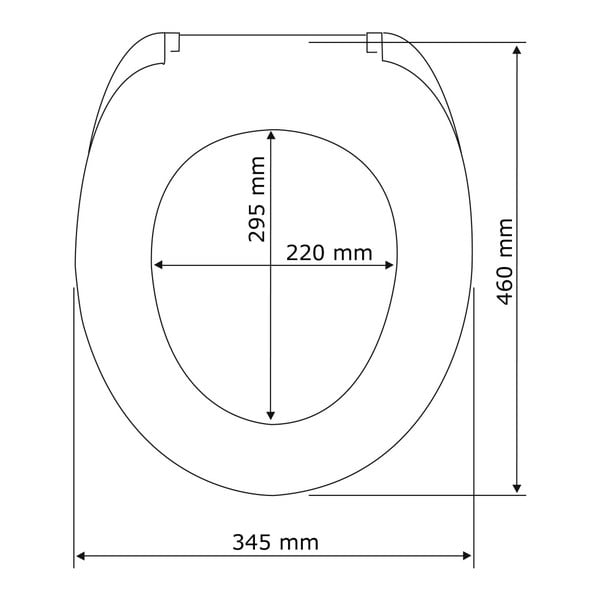 Bílé WC sedátko se snadným zavíráním Wenko Calla, 47 x 35,5 cm-image-3