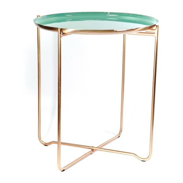 Zelený odkládací stolek 360 Living Cady, ⌀ 50,5 cm