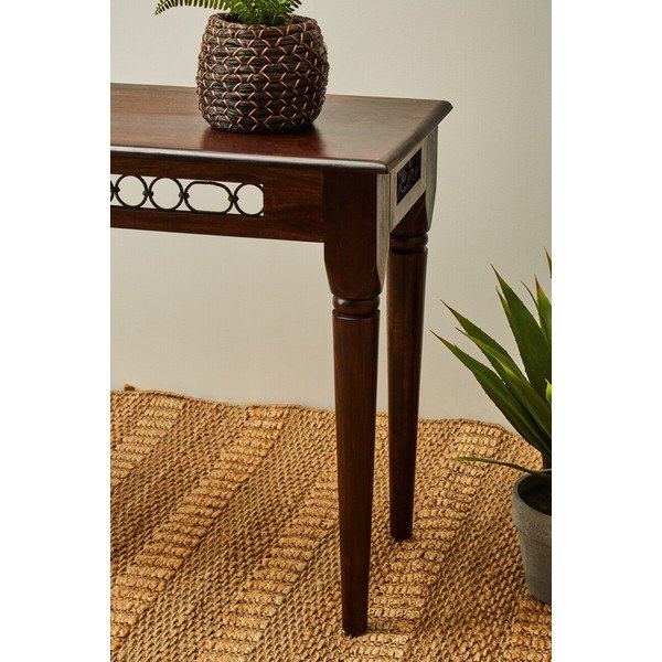 Konzolový stolek z masivu rosewood v tmavě přírodní barvě 45x120 cm Srina – Premier Housewares-image-4