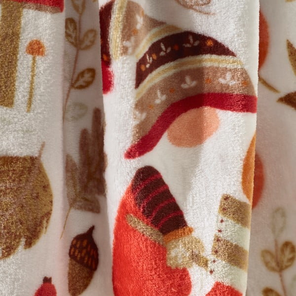 Oranžová/hnědá deka z mikroplyše 130x170 cm Woodland Gonks – Catherine Lansfield-image-2