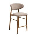 Béžová/v přírodní barvě čalouněná barová židle (výška sedáku 65 cm) Levanto – House Nordic
