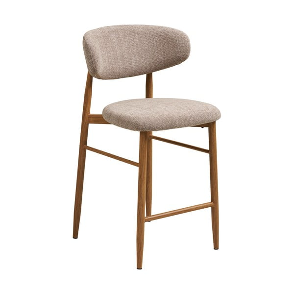 Béžová/v přírodní barvě čalouněná barová židle (výška sedáku 65 cm) Levanto – House Nordic