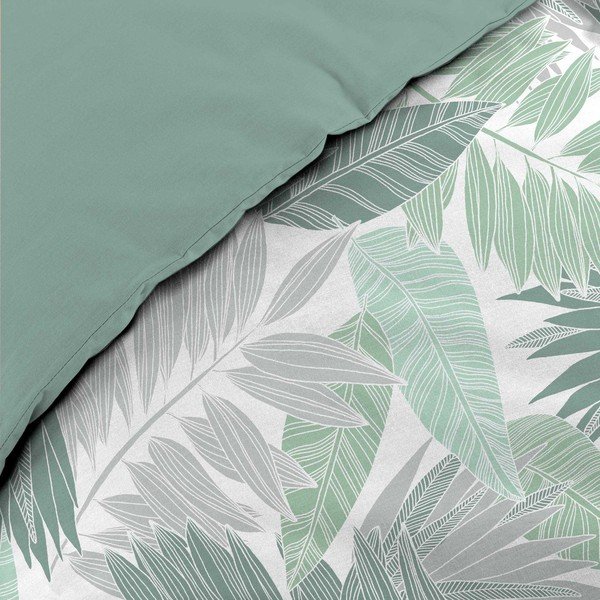 Zelené povlečení na dvoulůžko/prodloužené z mikroflanelu 240x220 cm Epicea – douceur d'intérieur-image-3