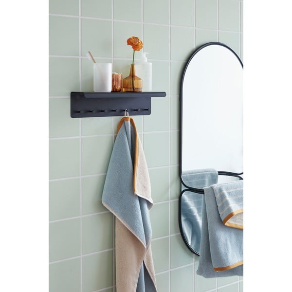 Černý kovový nástěnný věšák Hübsch Bow-image-1