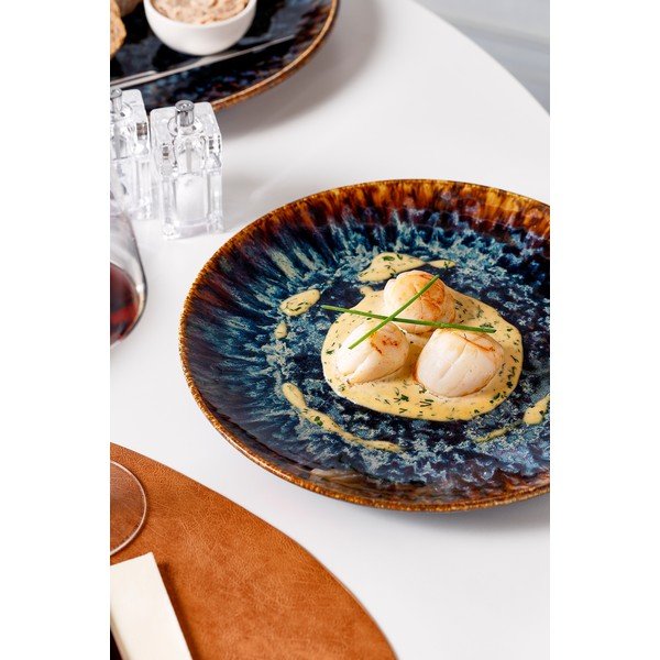 Hnědý porcelánový talíř ø 27 cm Resto – BonBistro-image-1