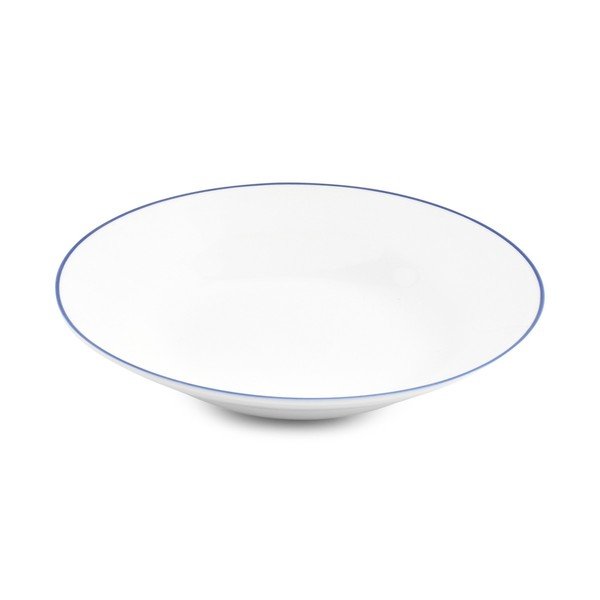 Bílý hluboký  porcelánový talíř ø 23 cm Basic White – BonBistro-image-1