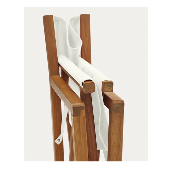 Bílé/přírodní dřevěné zahradní židle v sadě 2 ks Thianna – Kave Home-image-4