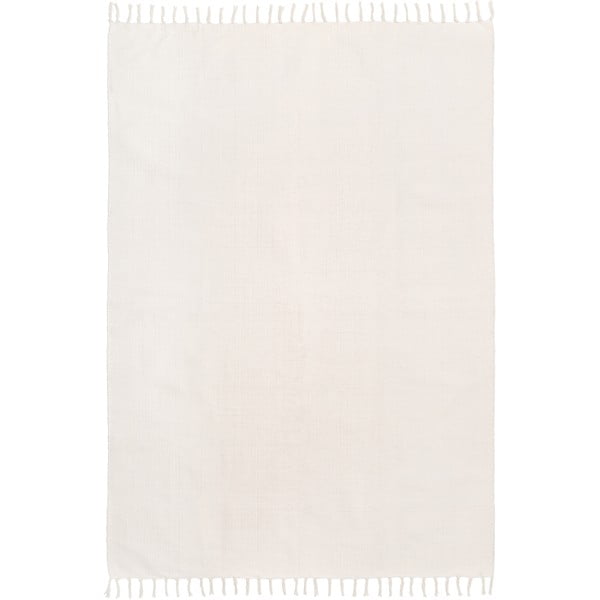 Bílý ručně tkaný bavlněný koberec Westwing Collection Agneta, 70 x 140 cm